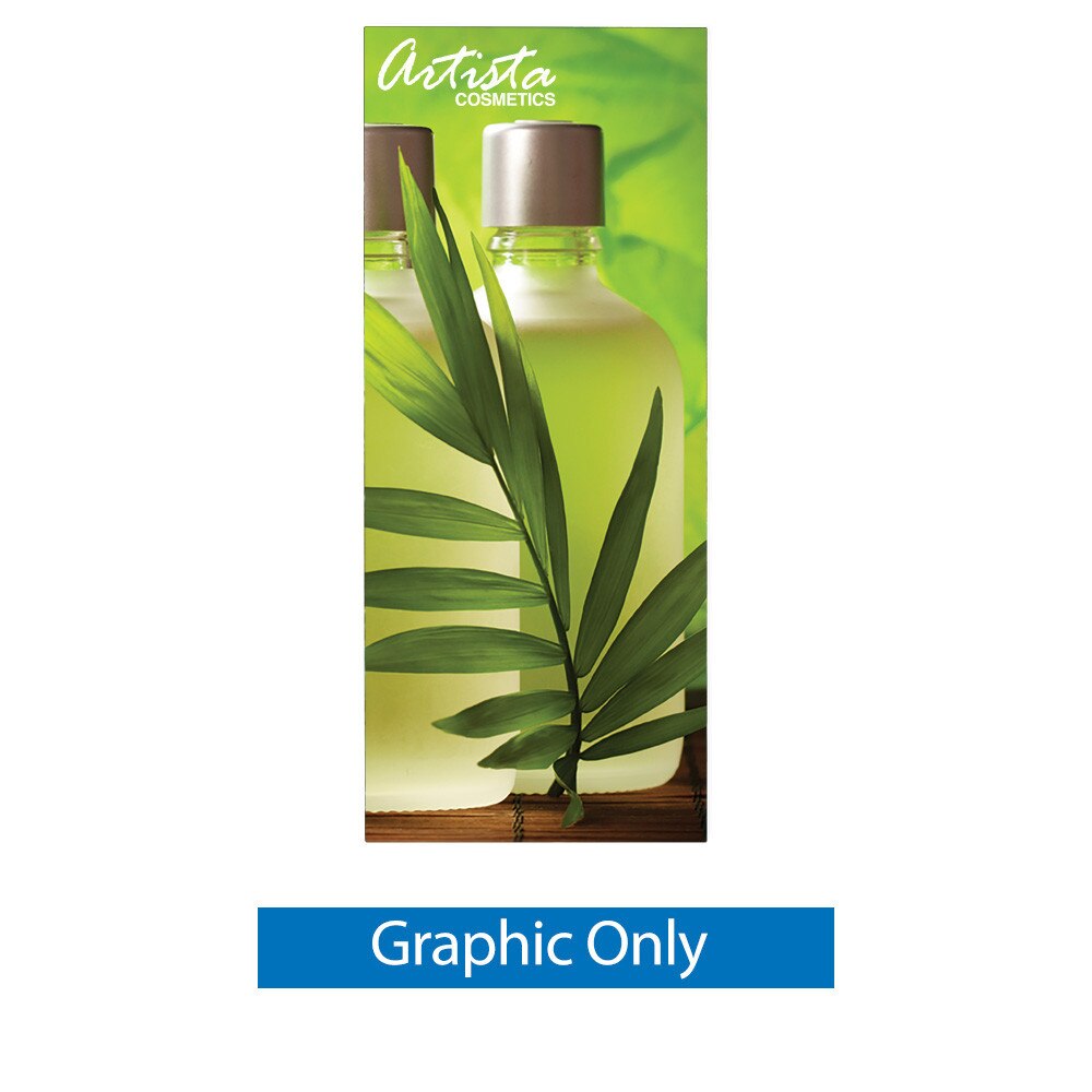 36 in. Econoroll Retractable Banner Stand Silver — Graphic Only
